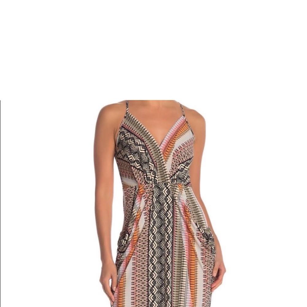 BCBGeneration High Low Dress with geometric pattern